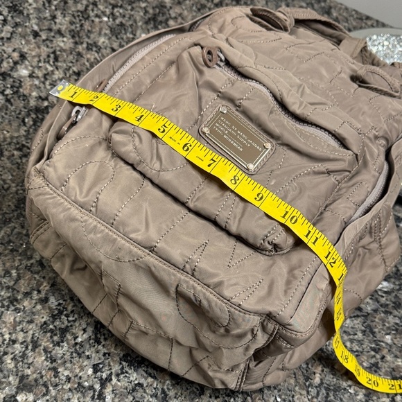 Marc Jacobs Taupe Quilted Nylon Backpack EUC main image 4